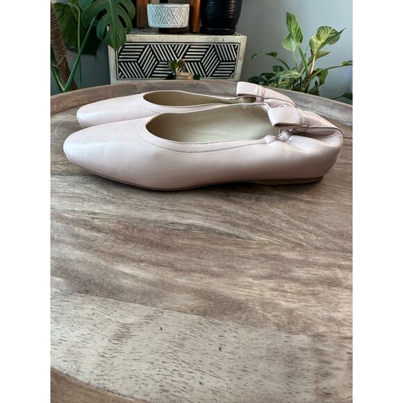 Everlane Italian Leather Pink Round Toe Ballet Flats Blush Pink Sz. 6.5 - Picture 4 of 9